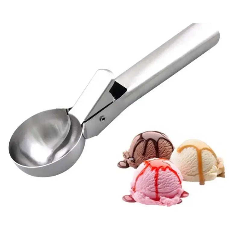 Stainless Steel Ice Cream Scoop – Non-Stick Fruit & Cake Ice Cream Scoop Babs