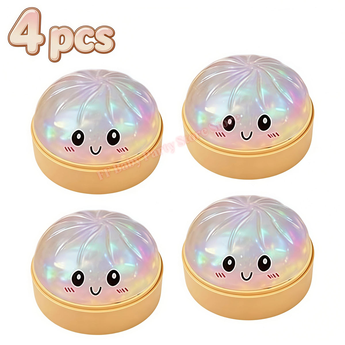 24-Day Dumpling Squishy Advent Calendar Blind Box Xmas Gift Squishy Advent Calendar Babs 4pcs 3