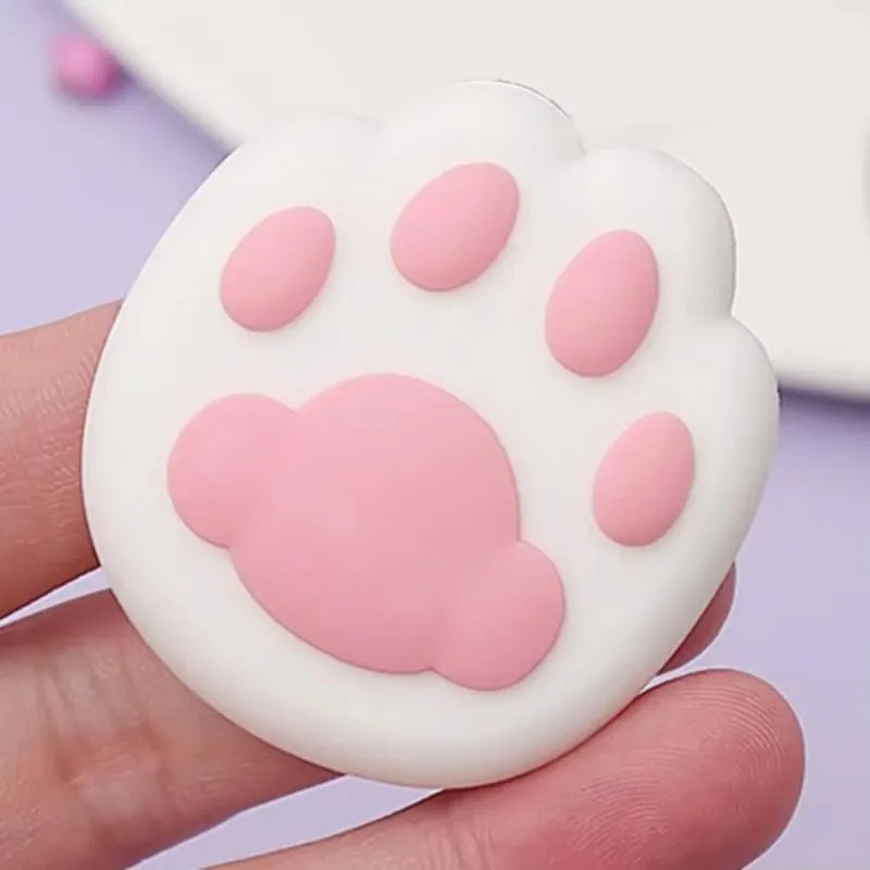 Cat Paw Silicone Door Handle Bumper Guard – Self-Adhesive Wall Protector Door Bumper Guard Babs