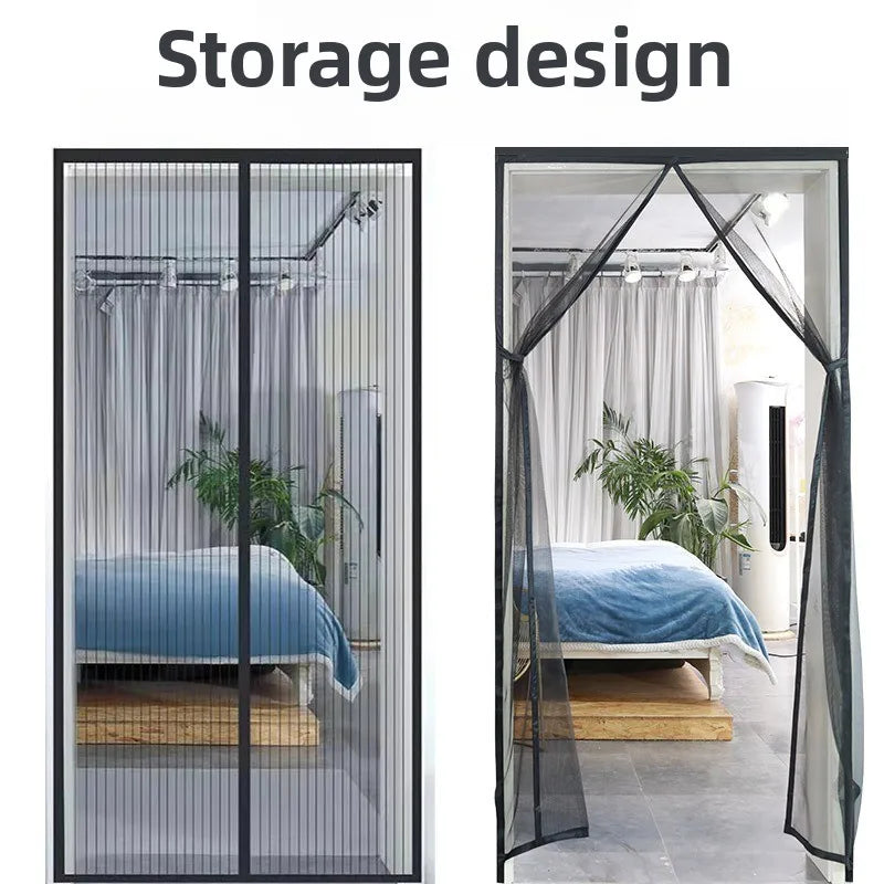 Magnetic Screen Door Curtain – Fiberglass Anti-Mosquito Mesh Magnetic Screen Curtain Babs