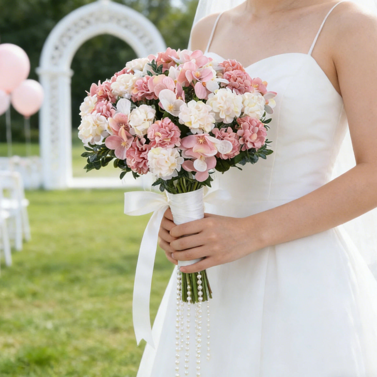 Silk Peony Artificial Flower Bouquet for Wedding & Home Decor Artificial Flower Bouquet Babs