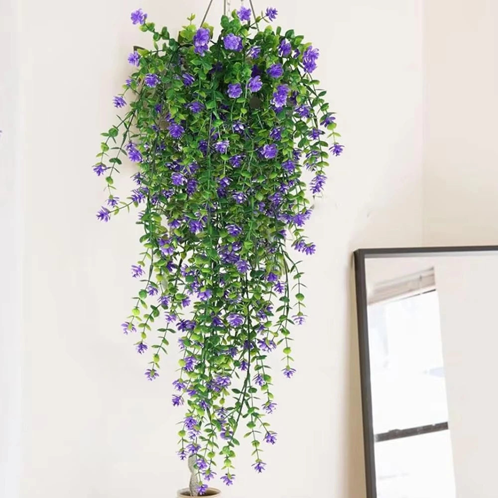 4-Pack Artificial Eucalyptus Camellia Vine – Autumn DIY Decor Artificial Floral Vine Babs