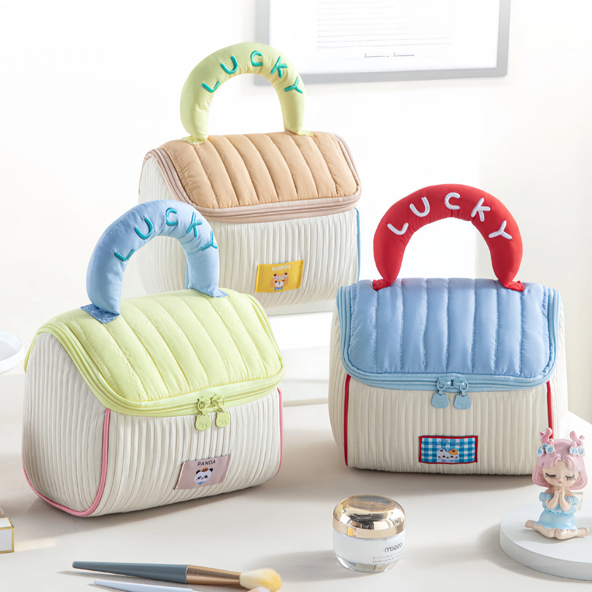 Cute House-Shaped Travel Makeup Bag – Cloud-Soft Cosmetic Pouch Cosmetic Travel Bag Babs
