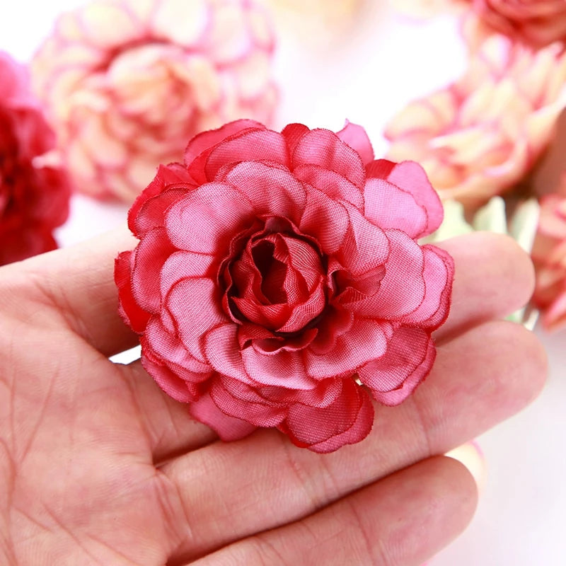 Silk Rose Artificial Flower Heads – Wedding & Home Décor Artificial Silk Flowers Babs