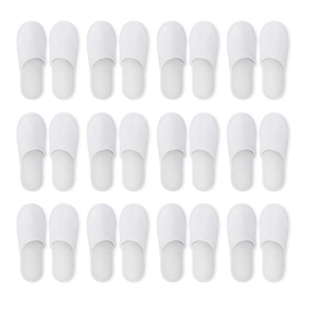 Disposable Plush Spa Slippers – Closed-Toe, 5/10/20 Pairs Disposable Slippers Babs 38 20Pairs