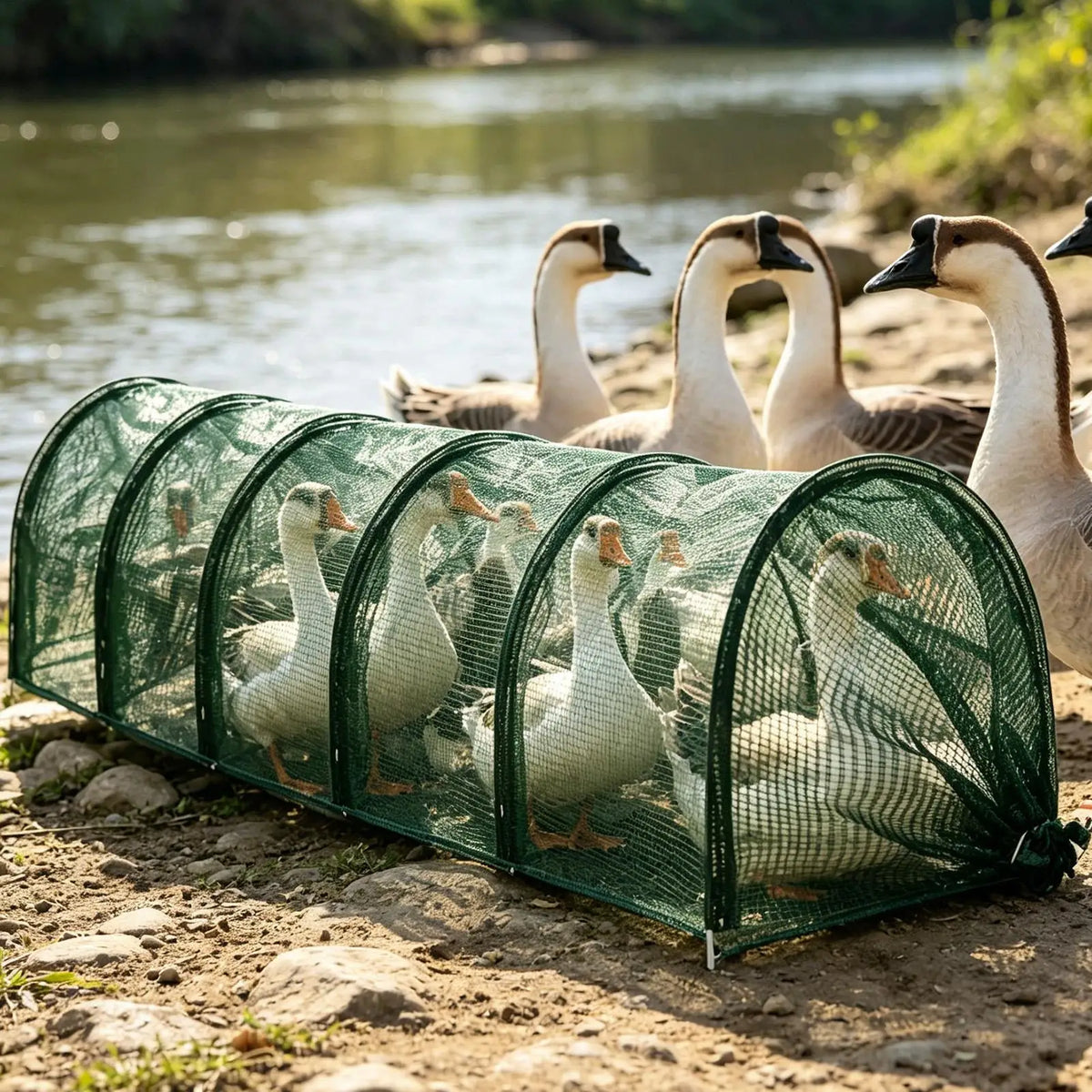 Portable Chicken Tunnel Run – Mesh Shade Cover with Frame Chicken Tunnel Run Babs