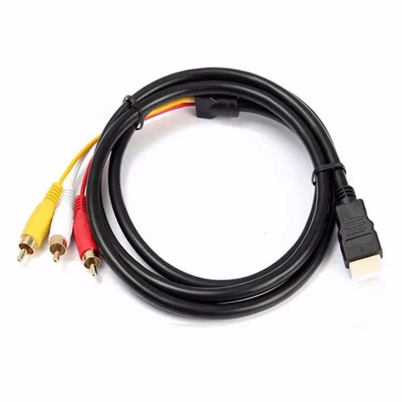 HDMI to 3RCA AV Converter Adapter Cable for HDTV AV Adapter Cable Babs