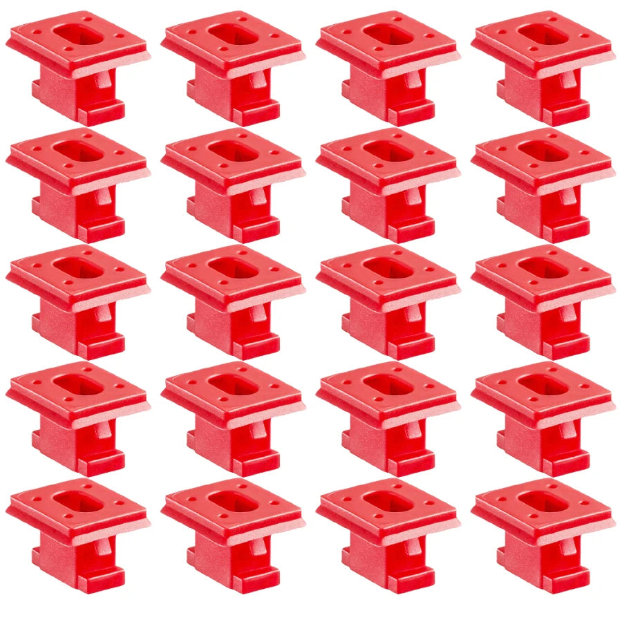 20pcs BMW E46/E65/E66/E83N Dashboard Panel Fixing Clips Red Auto Panel Clips Babs 20PCS