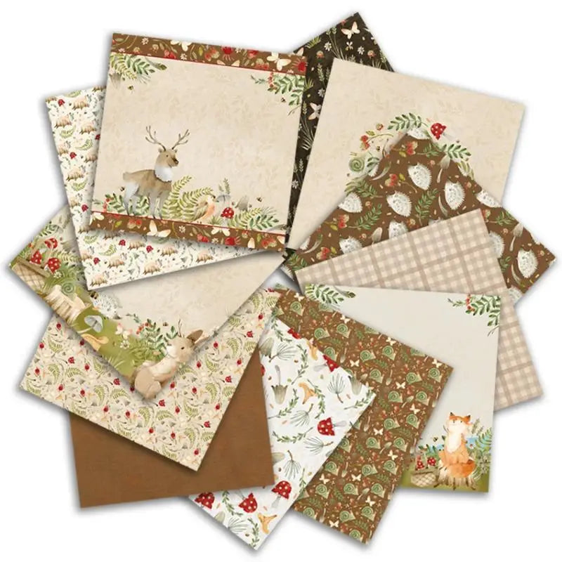 6x6" Vintage Scrapbooking Paper Pad – 20 Assorted Patterns Scrapbooking Paper Pad Babs