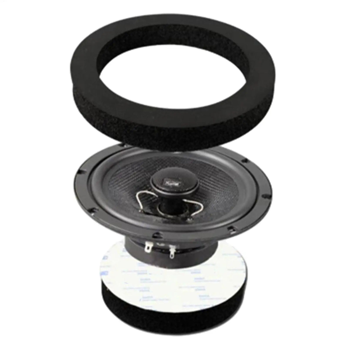 6.5" Car Speaker Foam Baffle Rings – Self-Adhesive Bass Speaker Foam Baffle Babs