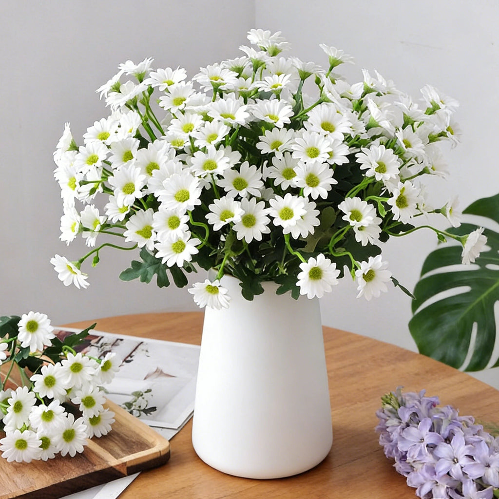 Silk Daisy Artificial Flower Bouquet – Wedding & Home Decor Artificial Flower Bouquet Babs