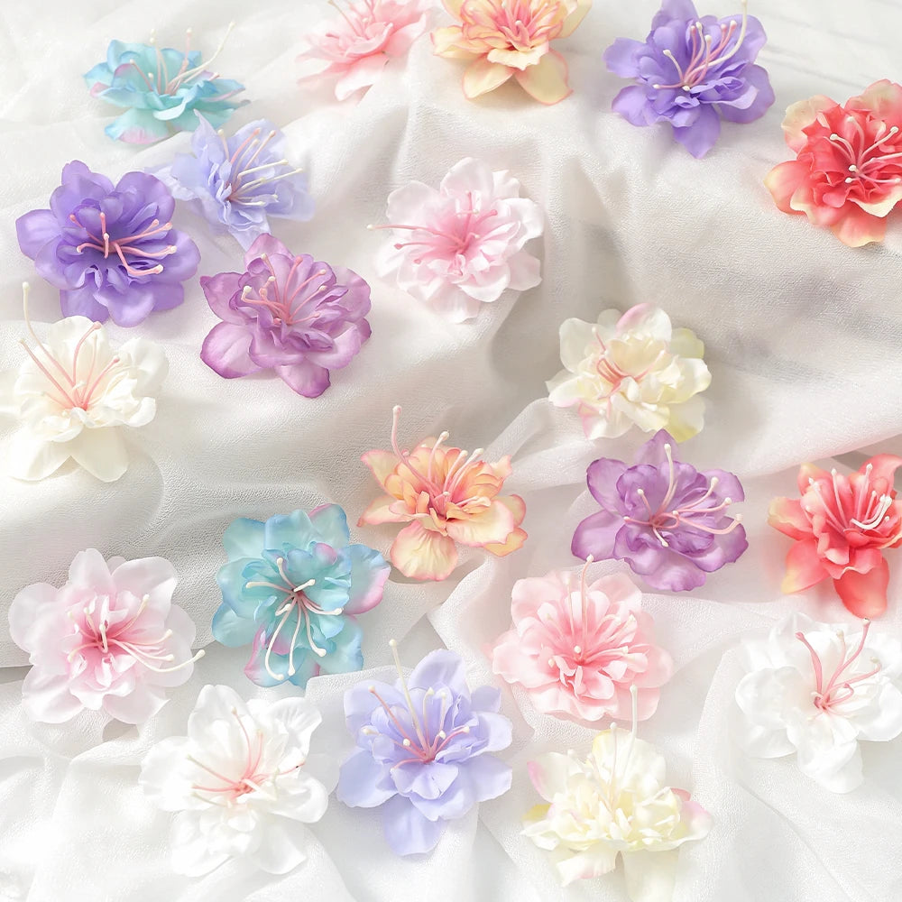 Silk Rose Artificial Flower Heads for Wedding & Home Decor Artificial Silk Flowers Babs