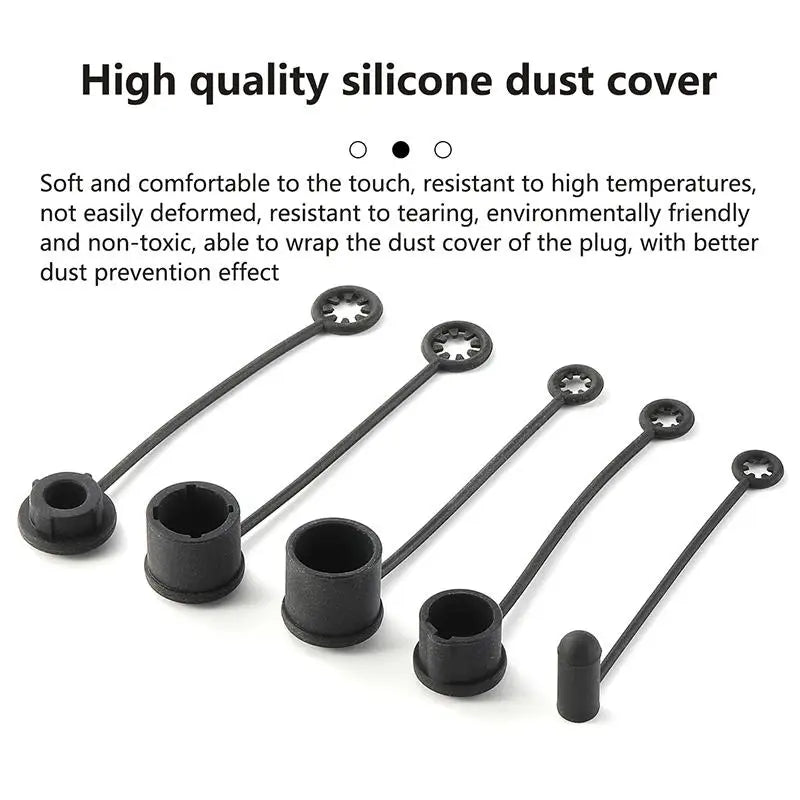 2Pcs Silicone Dust Covers for XLR & 6.35mm Audio Plugs Audio Connector Caps Babs