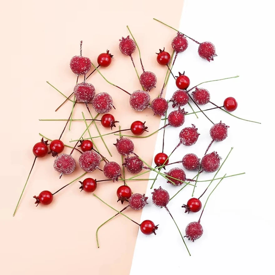 100Pcs Foam Artificial Cherries – Crafts, Party & Home Décor Artificial Fruit Decor Babs
