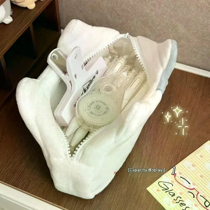 3D Crying Cat Plush Pencil Case – Large-Capacity Stationery Pouch Plush Pencil Case Babs