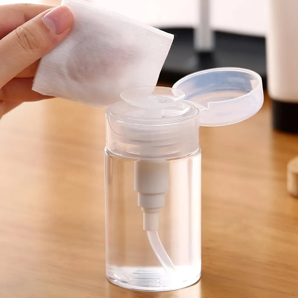 Lockable Push-Down Pump Dispenser Bottle – Nail & Makeup Pump Dispenser Bottle Babs