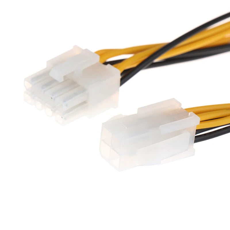 4-Pin to 8-Pin CPU Power Adapter Cable for ATX Motherboard PC Power Adapter Cable Babs