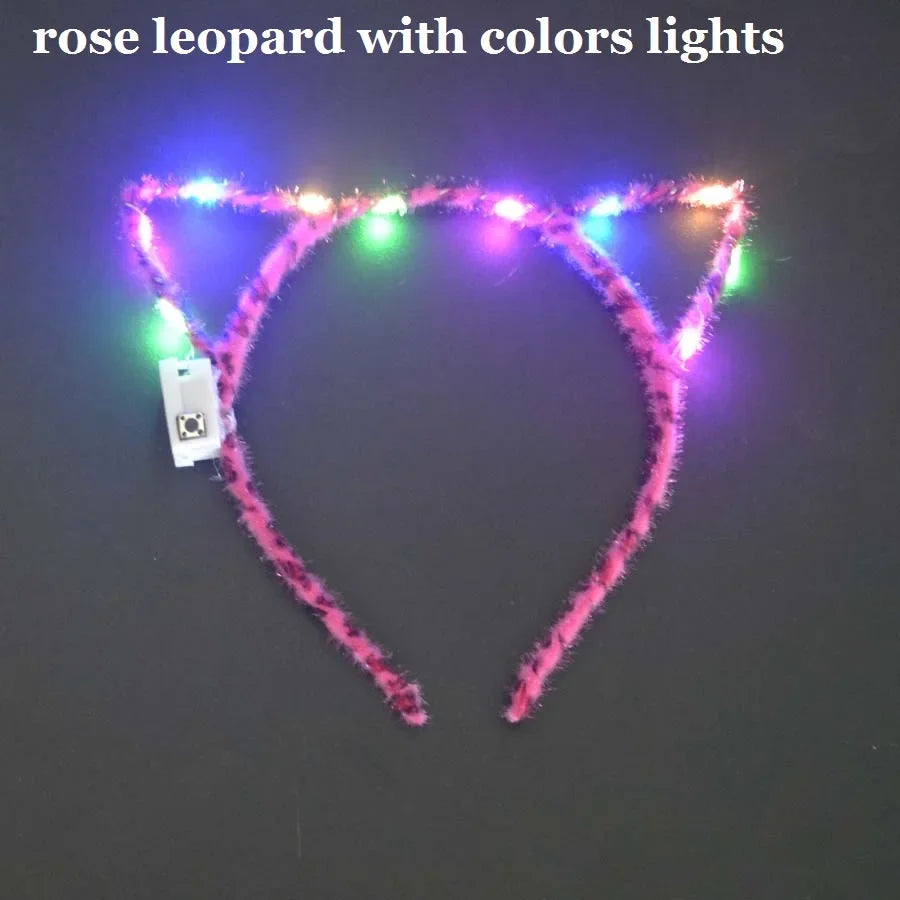 LED Flashing Cat & Fox Ears Headband – Glowing Party Hair Hoop LED Party Headband Babs 3