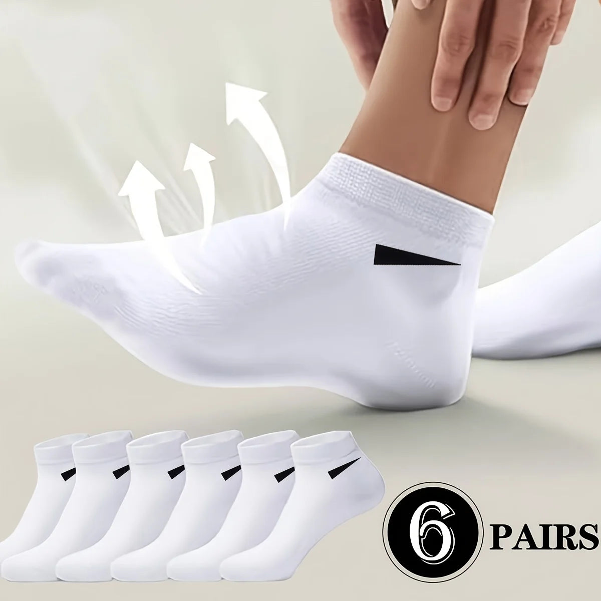 Unisex Low Cut Invisible Socks – Moisture Wicking | 6 & 12 Pack Invisible Ankle Socks Babs 6 pairs 1