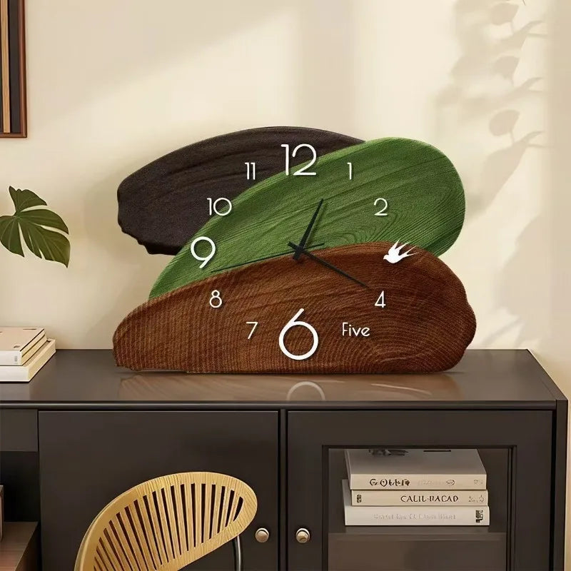 Vintage Silent Desktop Clock – Retro Art Decor Table Clock Decorative Table Clock Babs