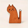 Cat Shaped Tape Dispenser – Wooden Desktop Tape Holder Tape Dispenser Babs Dark Khaki