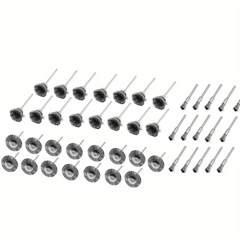 45pcs Mini Rotary Wire Brush Set for Drill & Rotary Tools Rotary Tool Accessories Babs