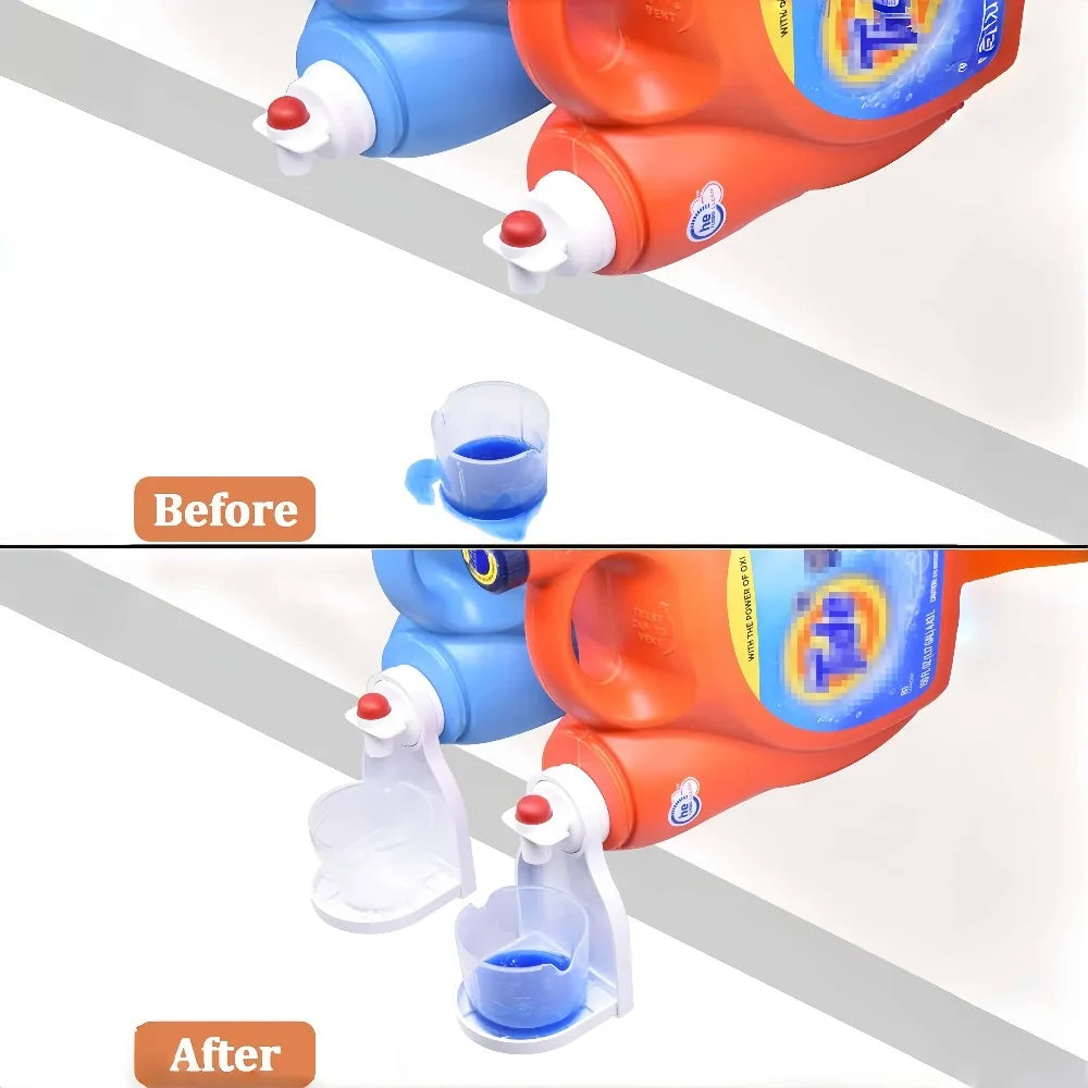 2PCS No-Spill Laundry Detergent Cup Holder & Anti-Drip Funnel Laundry Detergent Holder Babs