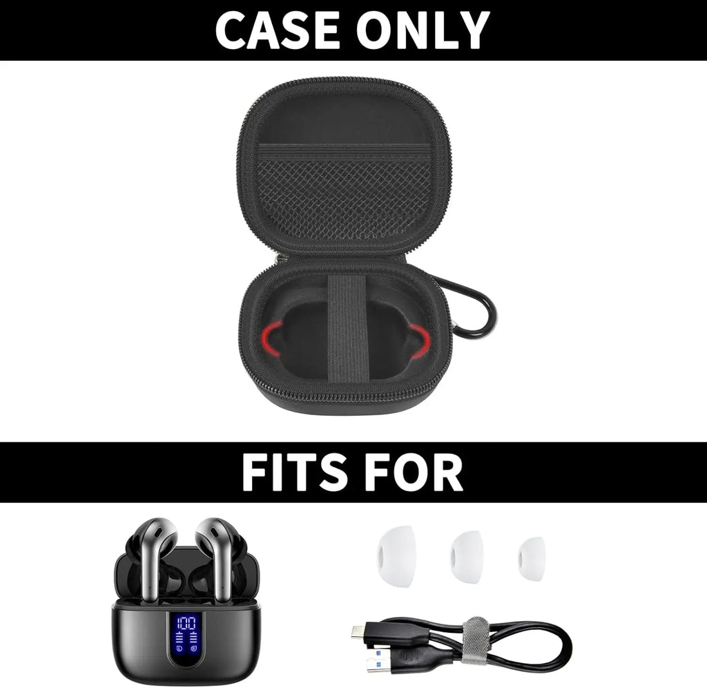Earbuds Case for TAGRY X08 & Btootos Headphones – Hard Shell Earbuds Carrying Case Babs