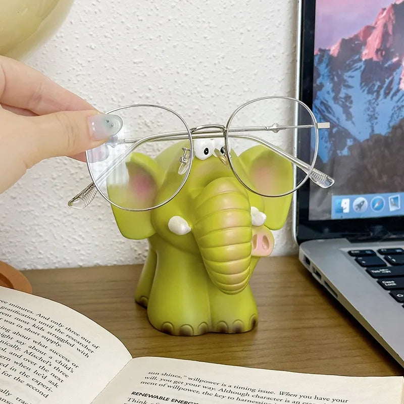 Cute Elephant Glasses Holder & Desktop Ornament Stand Desktop Glasses Holder Babs