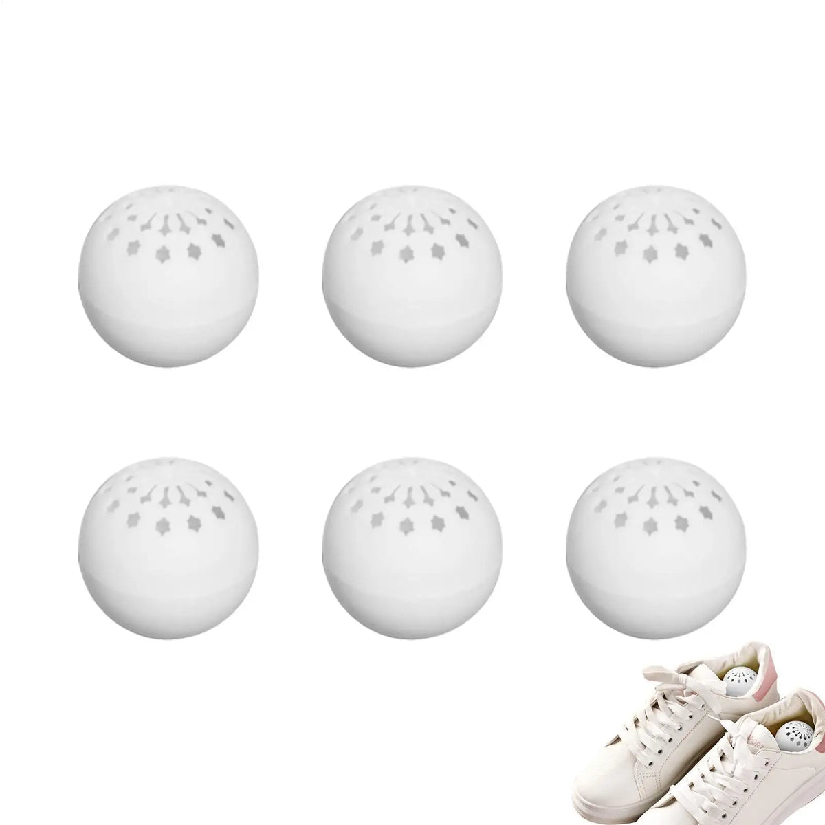 6-Pack Shoe Deodorizer Balls – Sneaker & Gym Bag Freshener Shoe Deodorizer Balls Babs