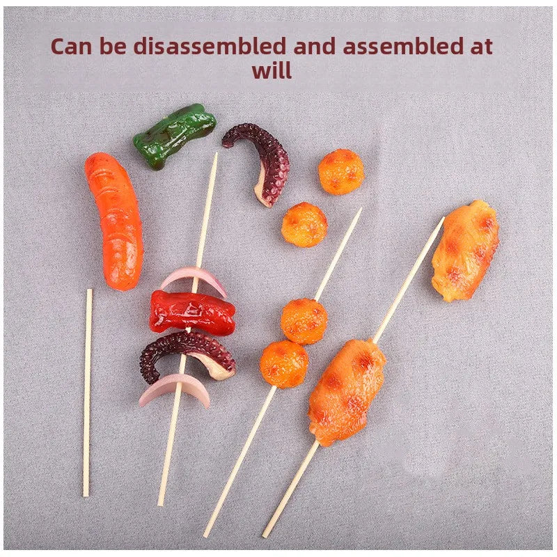 Realistic Fake BBQ Skewer Model – Display Prop & Home Decor Fake Food Prop Babs