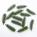 30/50pcs Artificial Pine Needle Snowflake Christmas DIY Decor Artificial Decor Picks Babs green 50pcs