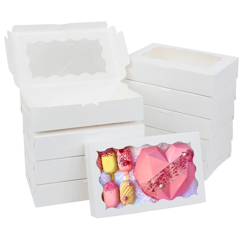 Windowed Kraft Gift Boxes for Candy, Cookies & Party Favors Gift Packaging Boxes Babs