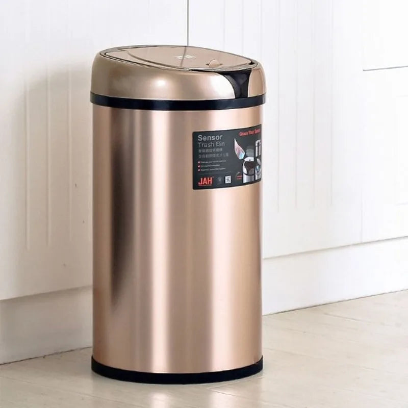 Automatic Sensor Stainless Steel Trash Can – Large Capacity Sensor Trash Can Babs
