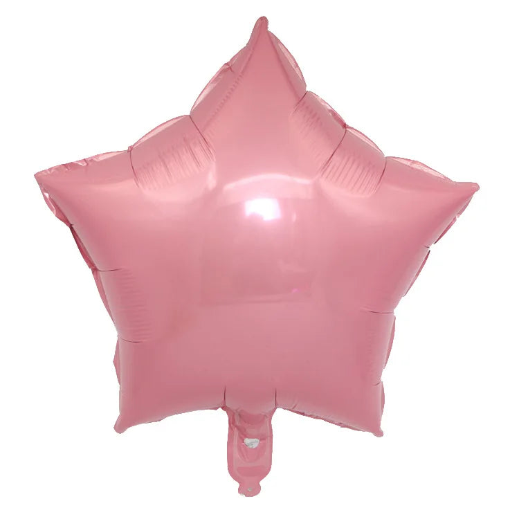 18" Star & Heart Foil Balloons for Parties & Weddings (5–50 pcs) Party Foil Balloons Babs