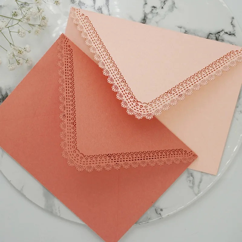 3-Pack Hollow Lace Triangle Wedding Envelopes | Elegant Gift Wedding Envelope Set Babs