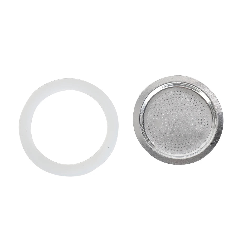 Silicone Moka Pot Seal Ring & Filter Screen – 6 Sizes Moka Pot Seal Ring Babs