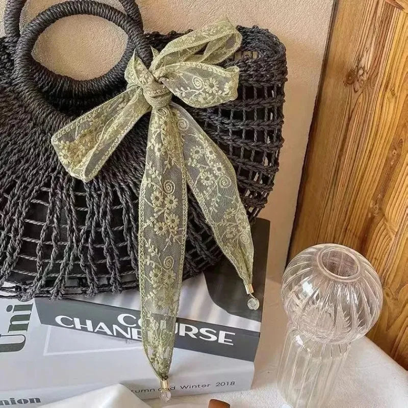 Vintage Floral Lace Hair Band – Boho Bowknot Braided Hairband Braided Hairband Babs