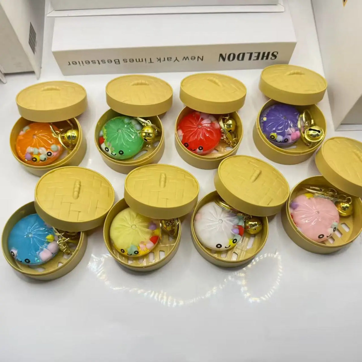 Baozi Keychain Acrylic Blind Box Mini Steam Bun Pendant Blind Box Keychain Babs