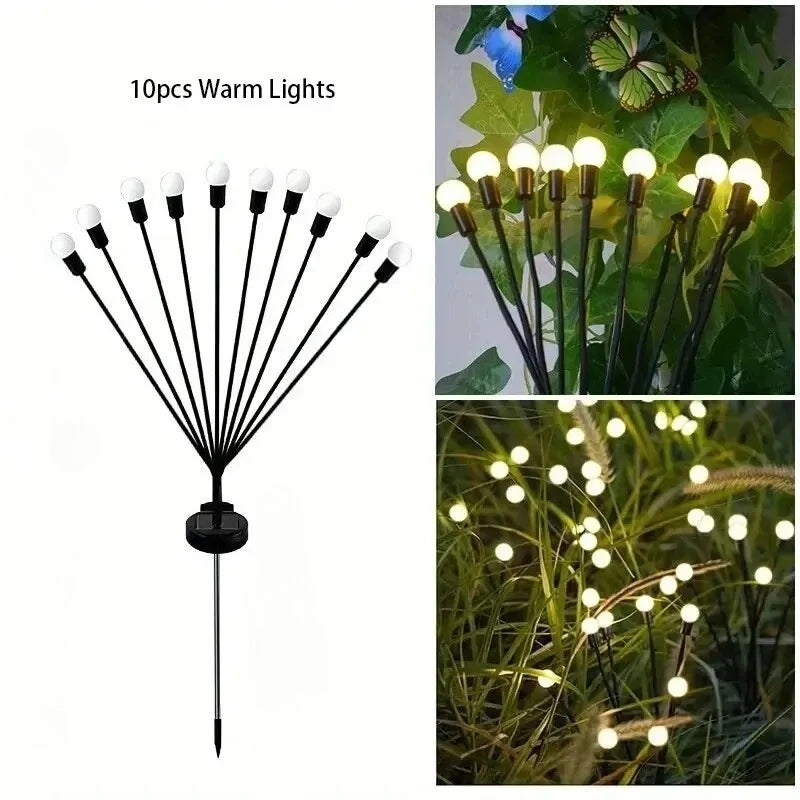 Solar Firefly Garden Lights – Waterproof Outdoor Lawn Decor Solar Garden Light Babs Ten