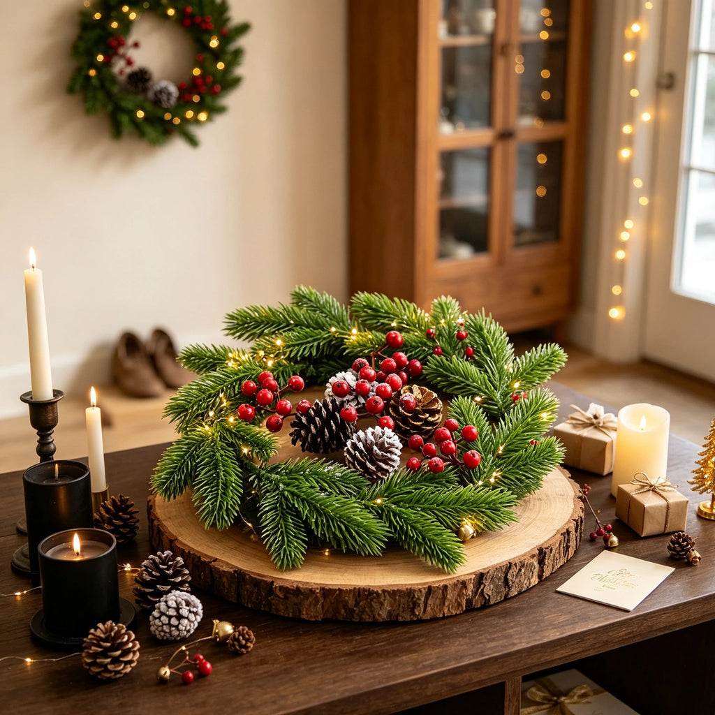 Artificial Pine Needle Sprigs for Christmas & Wedding Decor Artificial Pine Sprigs Babs