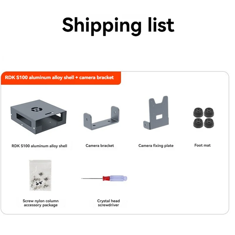 RDK S100 Aluminum Alloy Case – Passive Cooling & Camera Bracket Development Board Case Babs