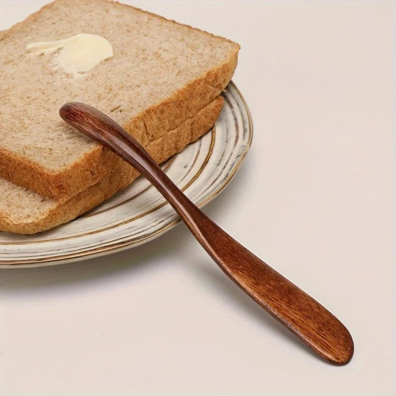Wooden Cream & Butter Spatula Spreader – Heat-Resistant Kitchen Spreader Knife Babs