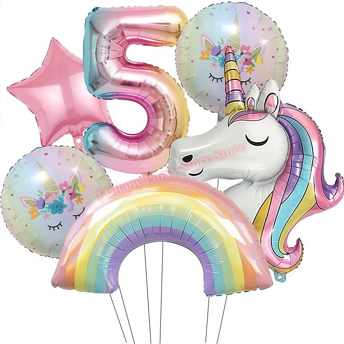 Girls Unicorn Birthday Party Decorations – 3D Balloons & Supplies