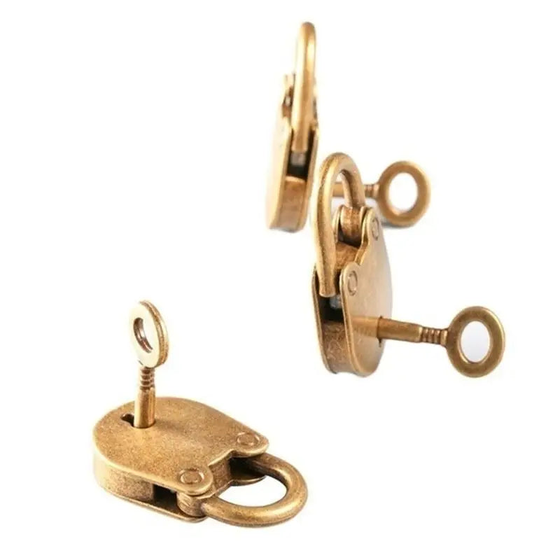 Vintage Antique Copper Mini Padlock – Decorative Key Lock Gift Decorative Padlock Babs