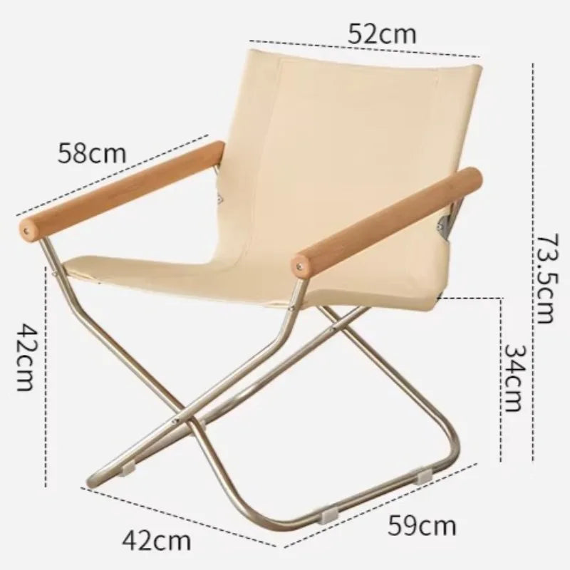 Portable Folding Armchair – Modern Minimalist Indoor & Outdoor Folding Armchair Babs