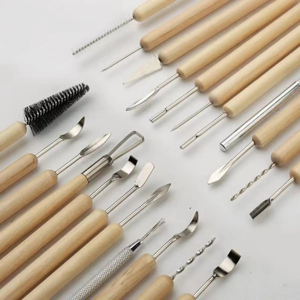 11Pcs Clay Sculpting Tool Set – Ceramic & Polymer Carving Kit Clay Sculpting Tools Babs