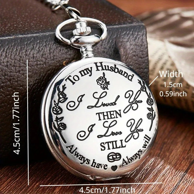 Men's Antique Pocket Watch – Heartfelt Husband Gift & Keepsake Pocket Watch Babs