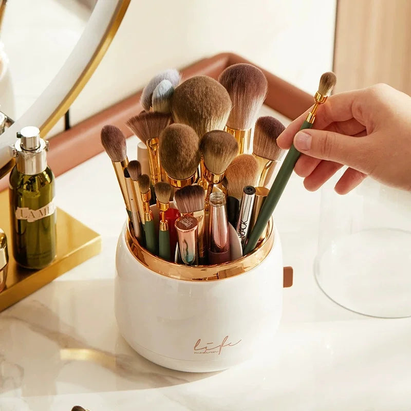 360° Rotating Clear Makeup Organizer | Multi-Compartment Holder Makeup Organizer Babs