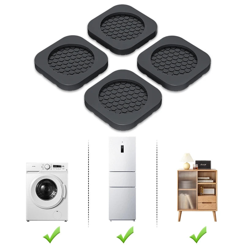 Anti-Vibration Rubber Feet Pads – Washer, Fridge & Furniture Anti-Vibration Feet Pads Babs